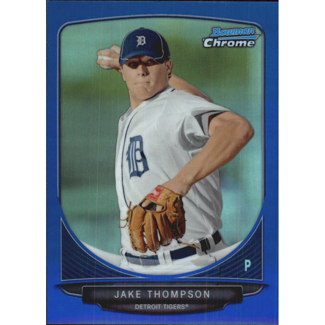 2013 Bowman Chrome Prospects Blue Refractors #BCP75 Jake Thompson. rookie card picture