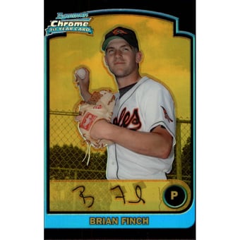 2003 Bowman Chrome Draft Gold Refractors #32 Brian Finch