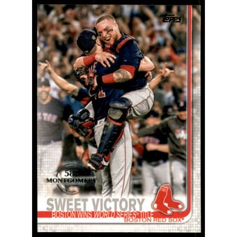2019 Topps Factory Set 582 Montgomery #549 Sweet Victory/Chris Sale/Christian Vazquez
