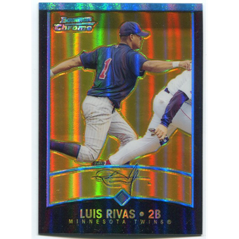 2001 Bowman Chrome Gold Refractors #302 Luis Rivas