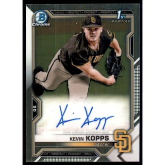 2021 Bowman Chrome Draft Autographs #CDAKK Kevin Kopps