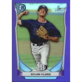 2014 Bowman Chrome Prospects Purple Refractors #BCP16 Dylan Floro