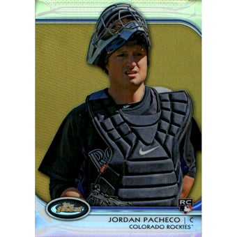 2012 Finest Gold Refractors #22 Jordan Pacheco
