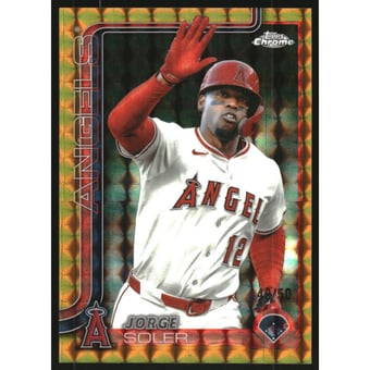 2025 Topps Chrome Update Gold Geometric Refractors #USC133 Jorge Soler