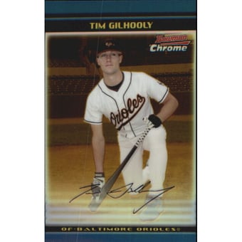 2002 Bowman Chrome Draft Gold Refractors #56 Tim Gilhooly