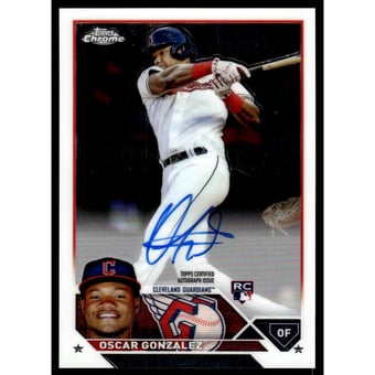 2023 Topps Chrome Rookie Autographs #RAOG Oscar Gonzalez