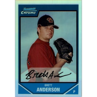 2007 Bowman Chrome Prospects Refractors #BC195 Brett Anderson