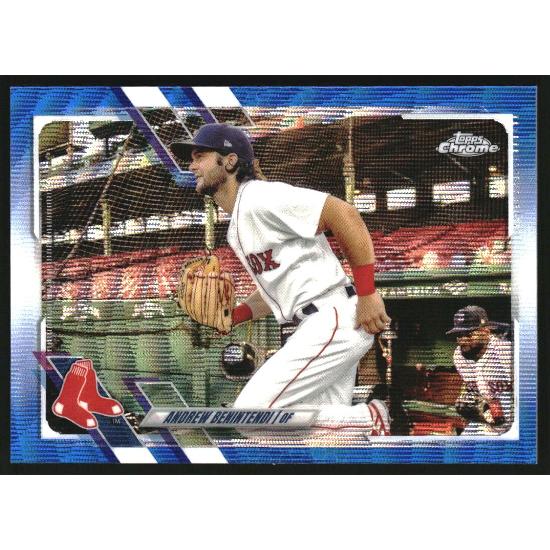 2021 Topps Chrome Blue Wave Refractors #39 Andrew Benintendi 2021 Topps Chrome Blue Wave Refractors #39 Andrew Benintendi