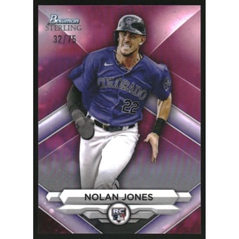 2023 Bowman Sterling Rookies Magenta Refractors #BSR4 Nolan Jones