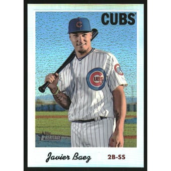 2019 Topps Heritage Chrome Refractors #THC440 Javier Baez