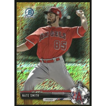 2017 Bowman Chrome Prospects Gold Shimmer Refractors #BCP93 Nate Smith