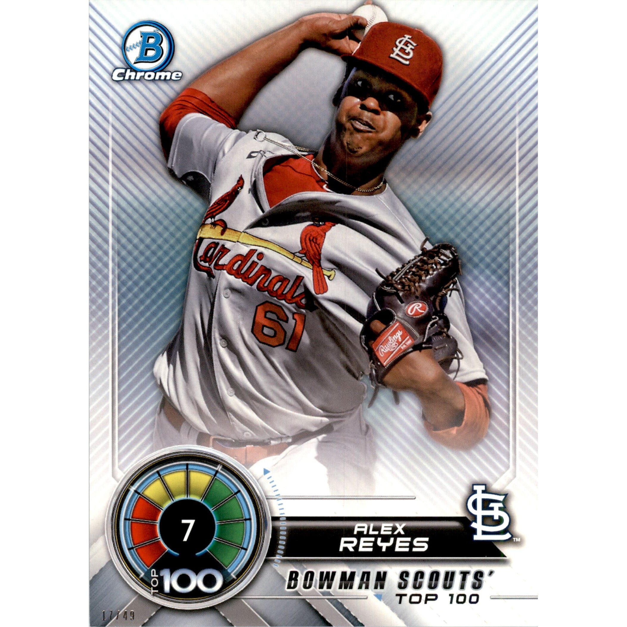 2018 Bowman Chrome 5×7 Scouts Top 100 #BTP7 Alex Reyes 2018 Bowman Chrome 5×7 Scouts Top 100 #BTP7 Alex Reyes