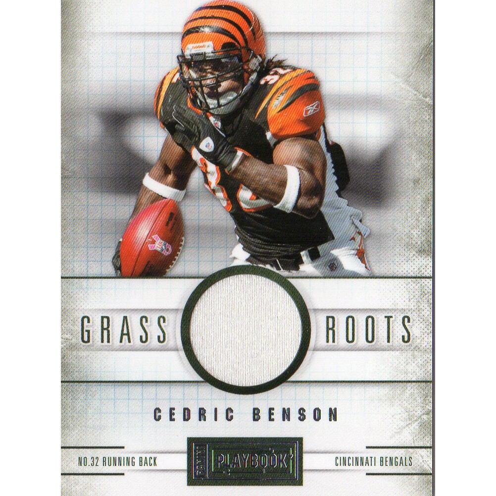2011 Panini Playbook Grass Roots Materials #84 Cedric Benson/49