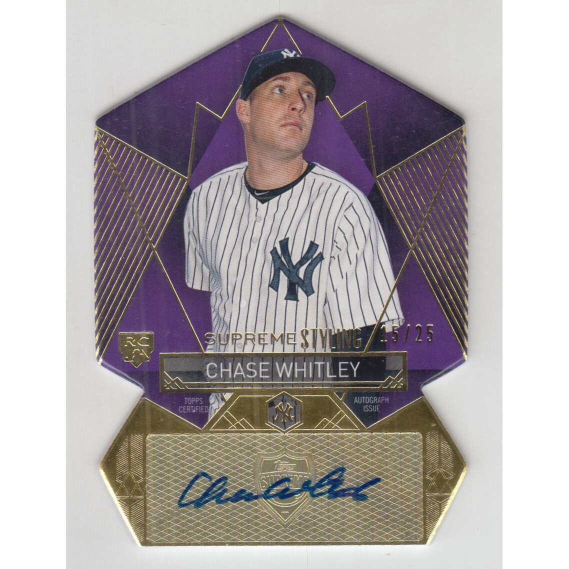 2014 Topps Supreme Supreme Styling Autographs Purple #SSCW Chase Whitley