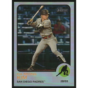 2022 Topps Heritage Chrome Refractors #542 Ha-Seong Kim