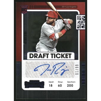 2021 Panini Contenders Draft Ticket Blue #194 Jose Rojas AU/99