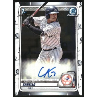 2020 Bowman Chrome Prospect Autographs #CPAAC Antonio Cabello