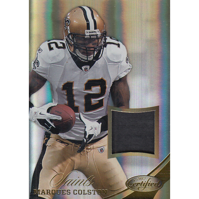 2012 Certified Mirror Gold Materials #59 Marques Colston/49
