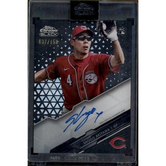 2020 Topps Chrome Black Autographs Refractors #CBASA Shogo Akiyama
