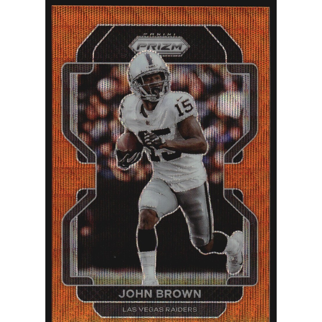 2021 Panini Prizm Prizms Orange Wave #177 John Brown