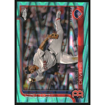 2025 Topps Chrome Aqua RayWave Refractors #127 Rafael Devers