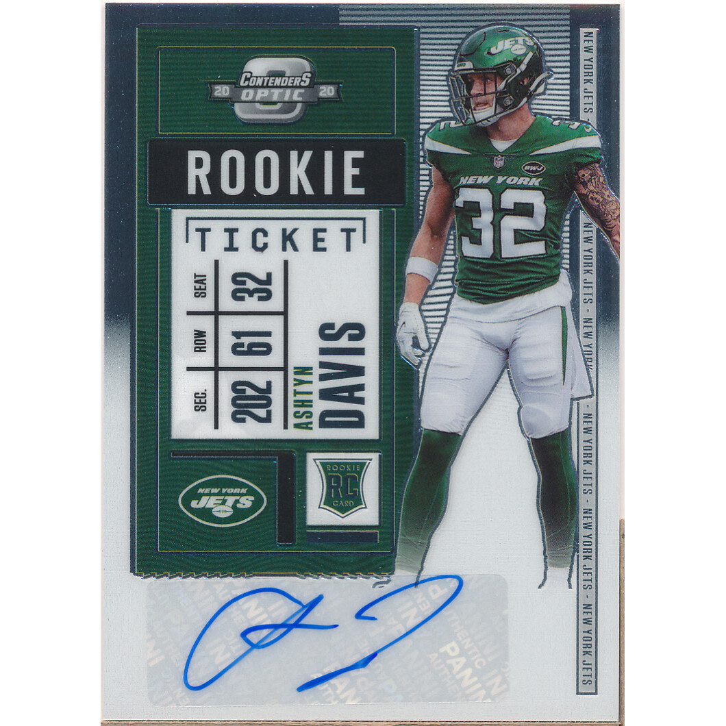 2020 Panini Contenders Optic #179 Ashtyn Davis AU RC. rookie card picture