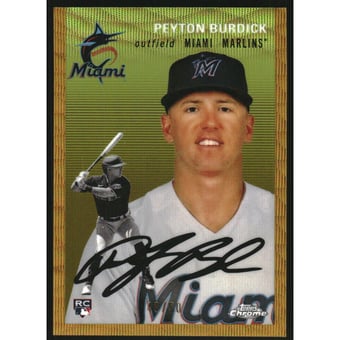 2023 Topps Chrome Platinum Anniversary Gold Wave Refractors #61 Peyton Burdick