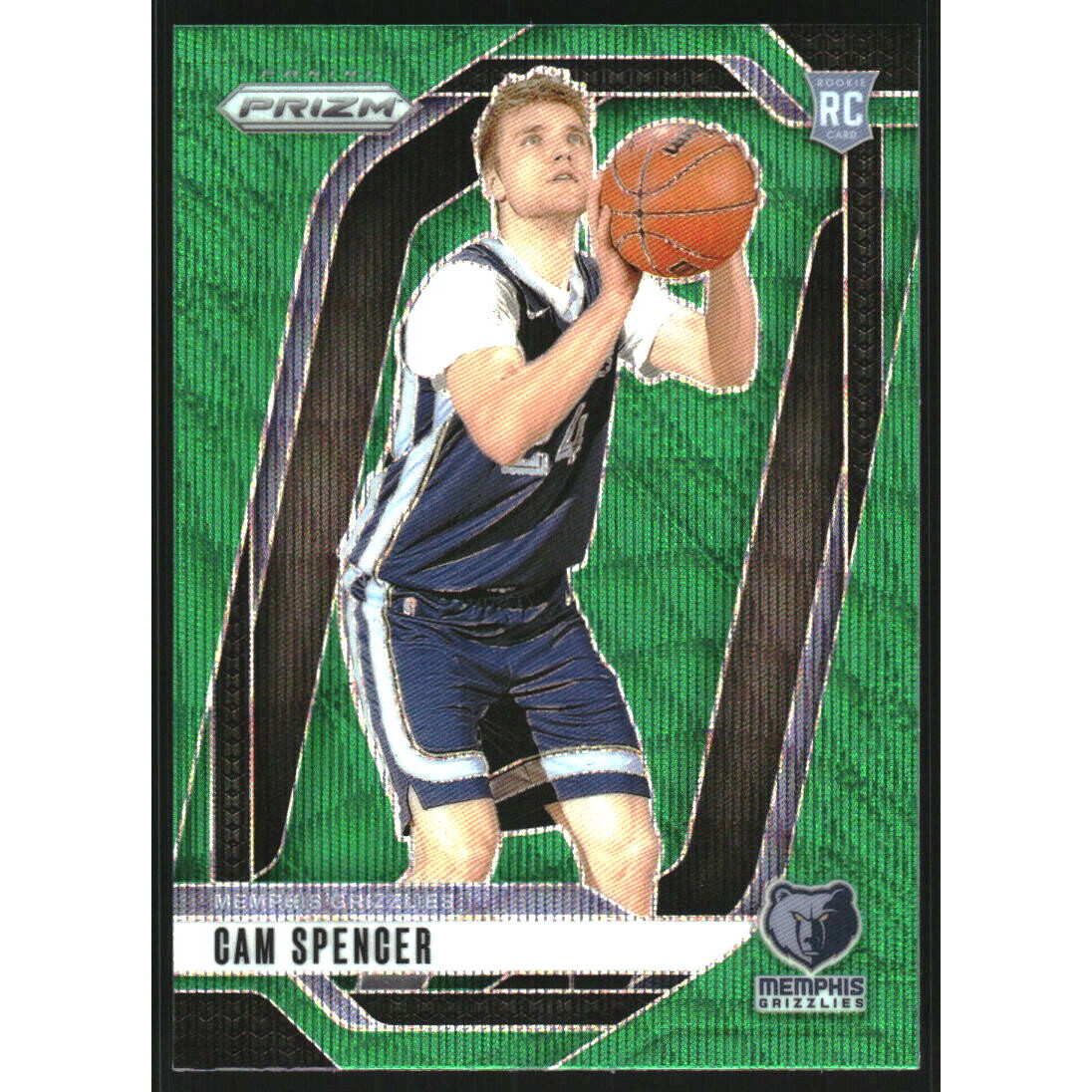 2024-25 Panini Prizm Prizms Green Wave #246 Cam Spencer