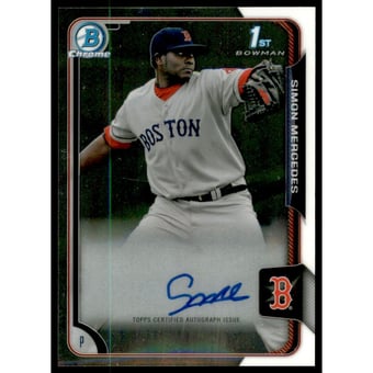 2015 Bowman Chrome Prospect Autographs #BCAPSM Simon Mercedes