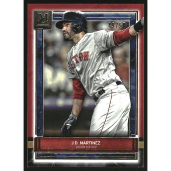 2020 Topps Museum Collection Ruby #7 J.D. Martinez