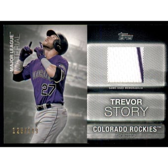 2020 Topps Major League Materials Black #MLMTS Trevor Story