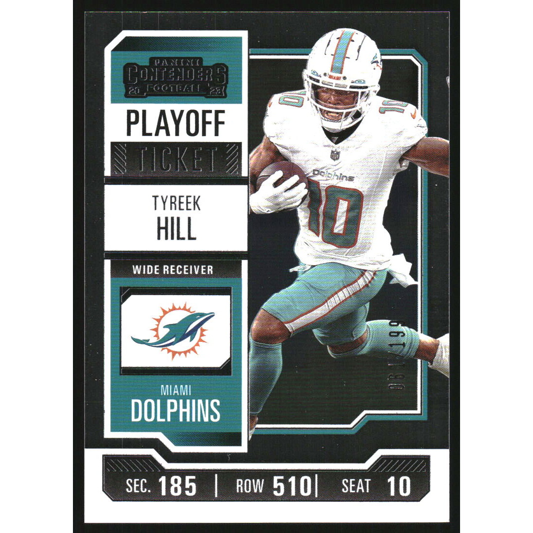 2023 Panini Contenders Playoff Ticket #65 Tyreek Hill