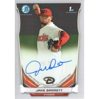 2014 Bowman Chrome Prospect Autographs #BCAPJB Jake Barrett