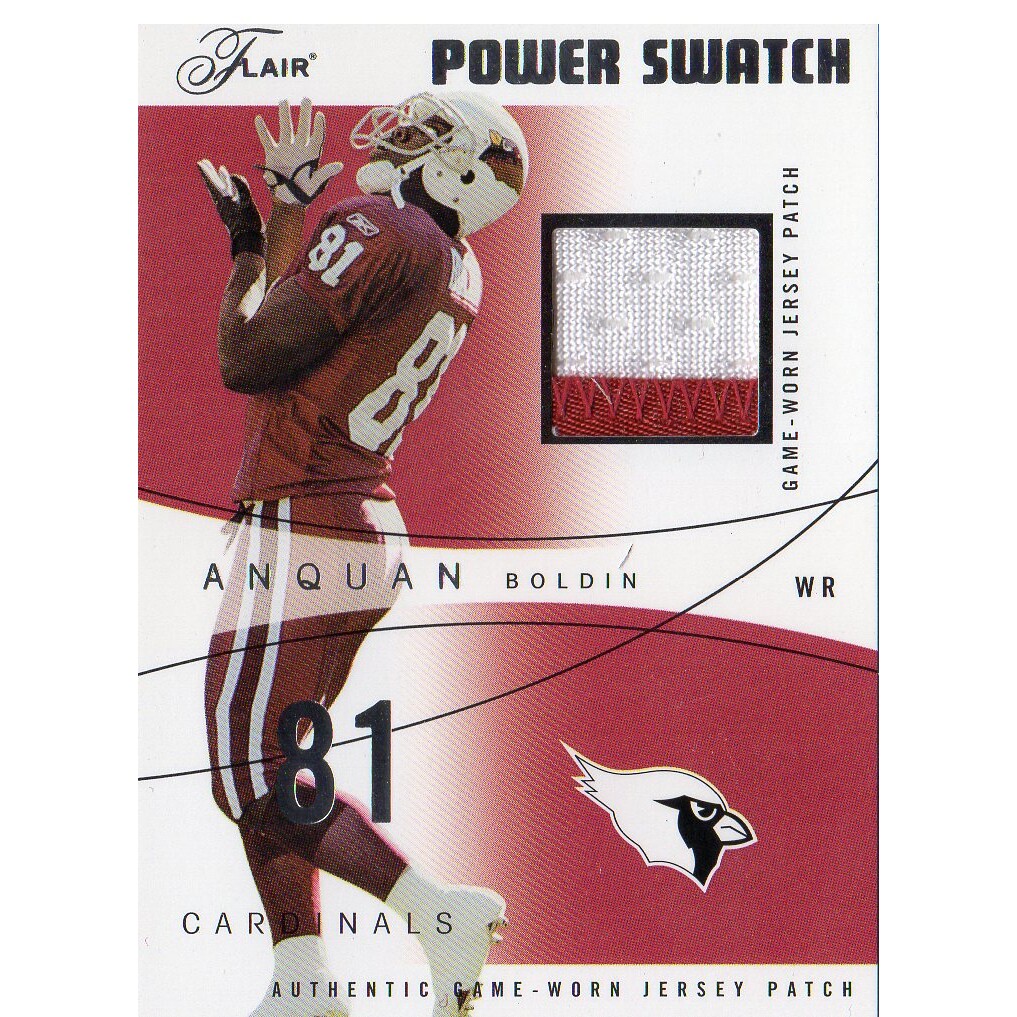 2004 Flair Power Swatch Silver Patches #PSAB Anquan Boldin