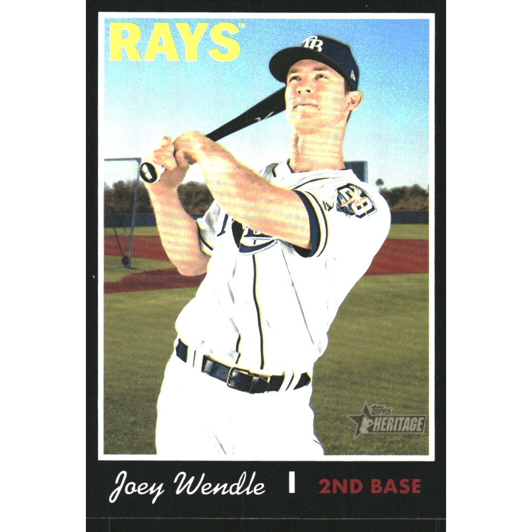 2019 Topps Heritage Black Border #161 Joey Wendle