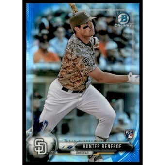 2017 Bowman Chrome Blue Refractors #88 Hunter Renfroe