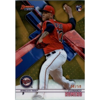2018 Bowman's Best Gold Refractors #12 Fernando Romero