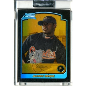 2003 Bowman Chrome Gold Refractors #262 Jacobo Meque
