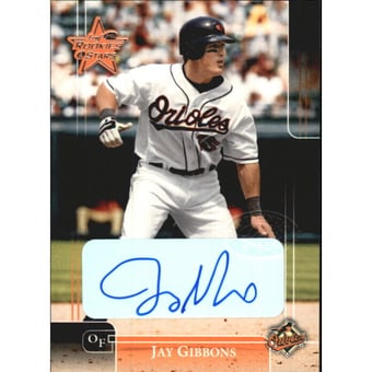 2002 Leaf Rookies and Stars Great American Signings #9 Jay Gibbons/150*