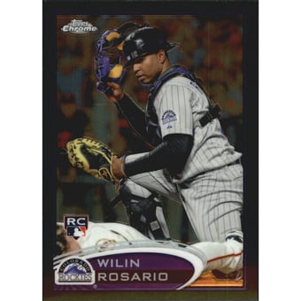 2012 Topps Chrome Black Refractors #165 Wilin Rosario