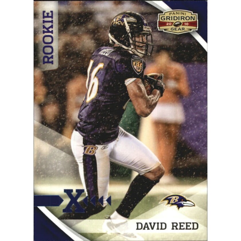 2010 Panini Gridiron Gear Platinum X's #177 David Reed. rookie card picture