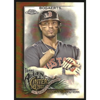 2022 Topps Allen and Ginter Chrome Gold Refractors #43 Xander Bogaerts