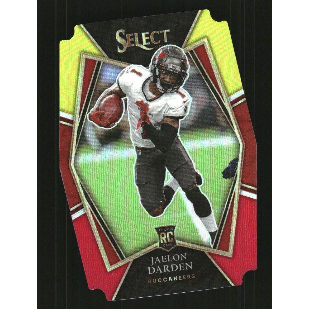 2021 Select Prizm Red and Yellow Die Cut #177 Jaelon Darden