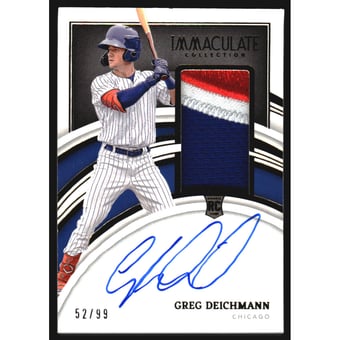 2022 Immaculate Collection #115 Greg Deichmann AU MEM/99 RC