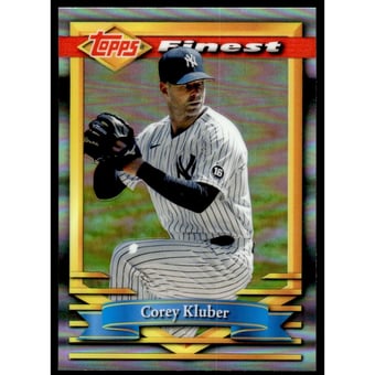 2021 Finest Flashbacks Refractors #118 Corey Kluber