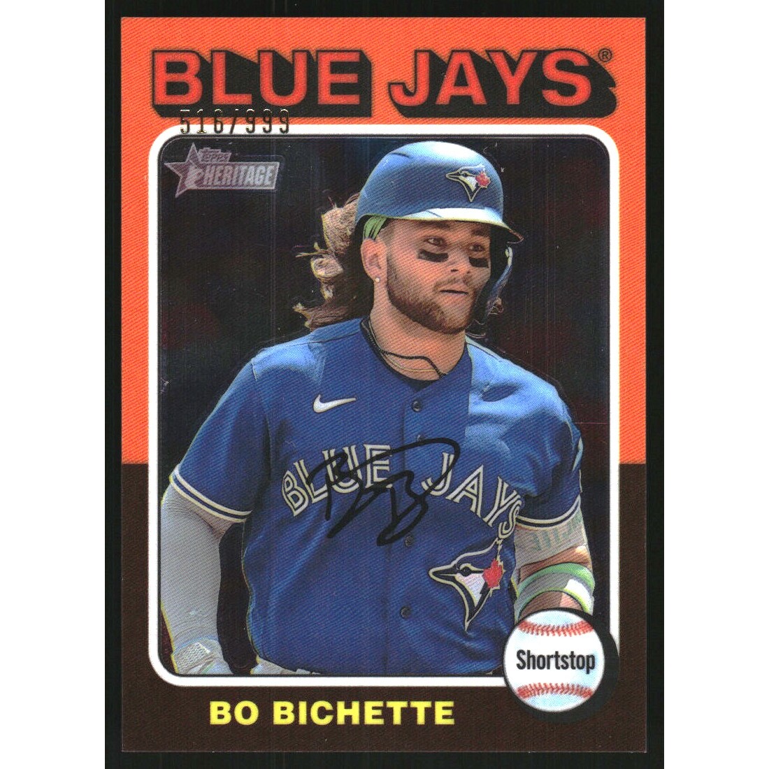 2024 Topps Heritage Chrome #152 Bo Bichette/999