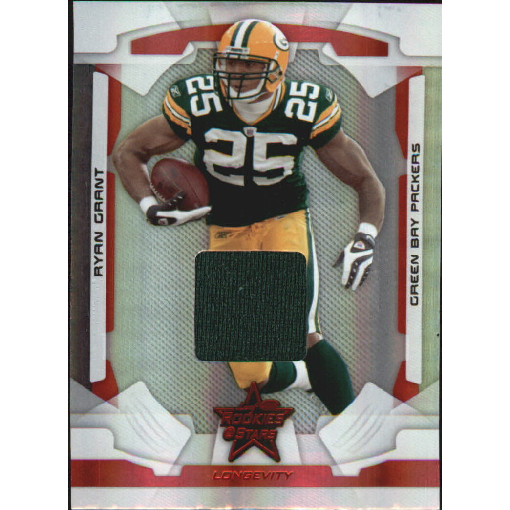 2008 Leaf Rookies and Stars Longevity Materials Ruby #35 Ryan Grant/100
