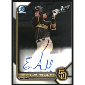 2022 Bowman Chrome Prospect Autographs #CPAEA Euribiel Angeles