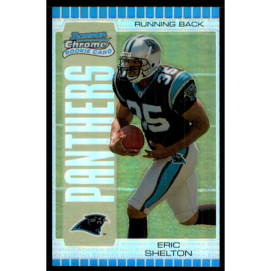 2005 Bowman Chrome Silver Refractors #124 Eric Shelton. rookie card picture