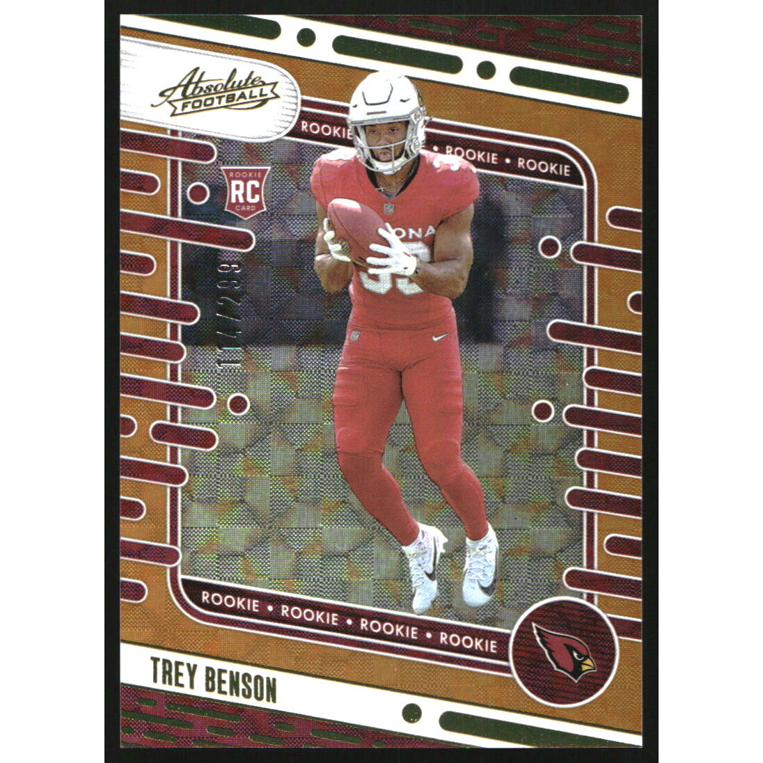 2024 Absolute Orange Mosaic #161 Trey Benson